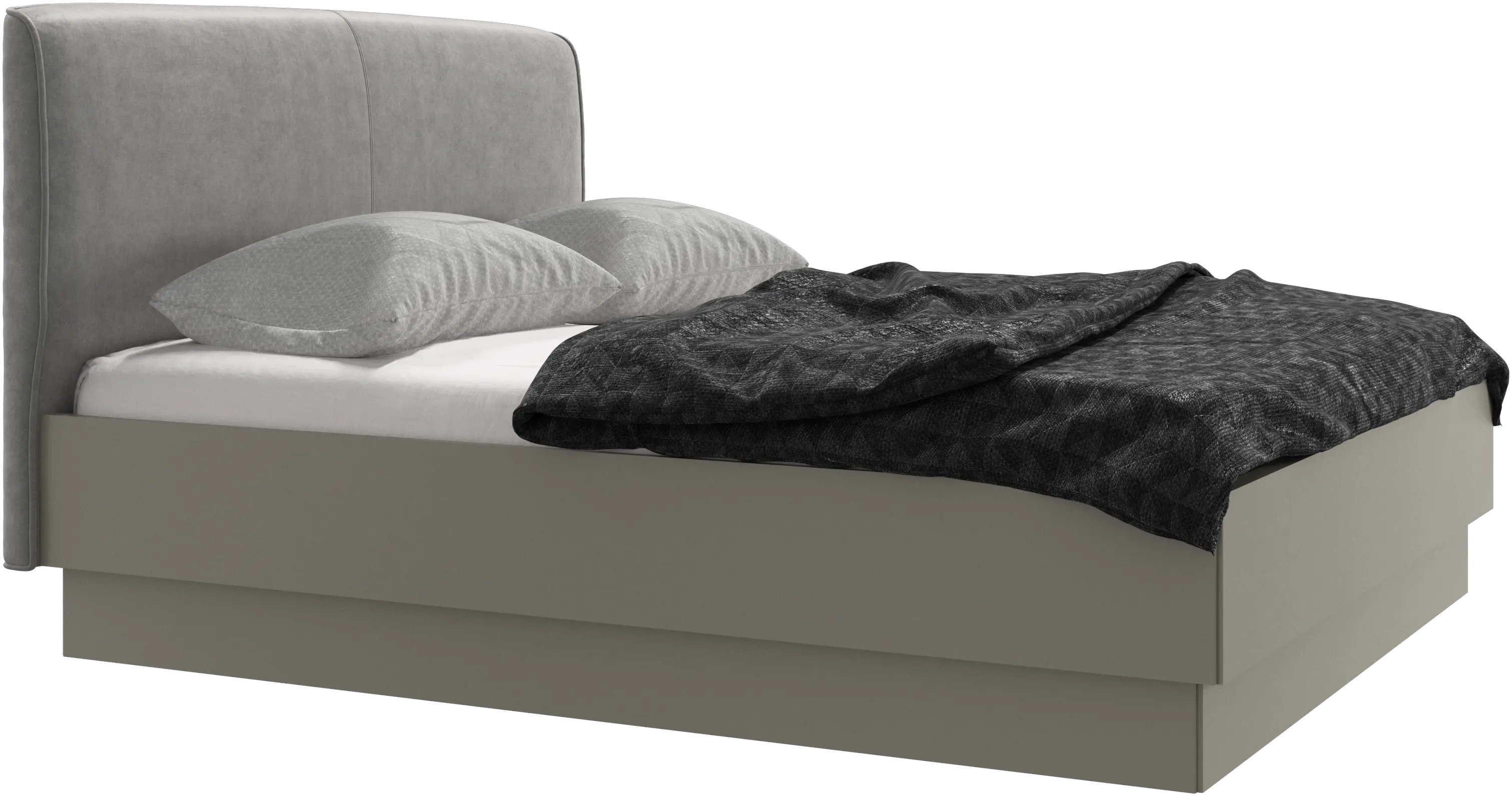 Houston, upholstered bed with storage